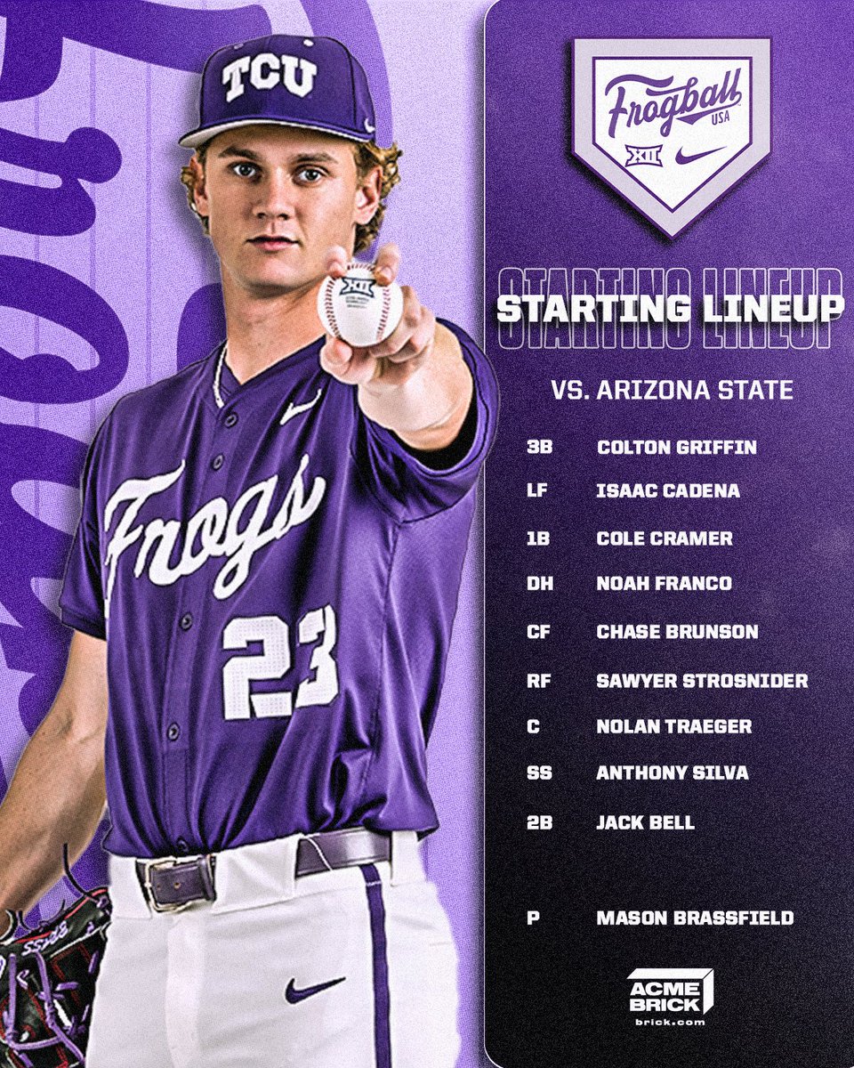TCU_Baseball's tweet photo. a sunshiny saturday at lupton. see you at the ballpark! https://t.co/ExQ6YJKD2z