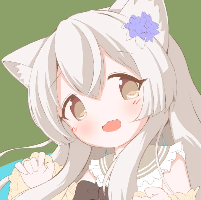 ひさしぶりにがっつり時間かかって絵を描いてるけどかわいくかけてきてる気がする! 