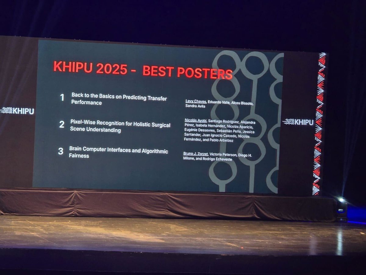 _LXAI's tweet photo. 🎉 Congrats to all researchers who shared their amazing work at #Khipu2025!
After a tough competition, Levy Chaves & Nicolás Ayobi earned the chance to travel to #NeurIPS2025 with LatinX in AI! 🚀👏
#LXAI #AIResearch #DiversityInAI #NeurIPS https://t.co/TYyYlaXZW3