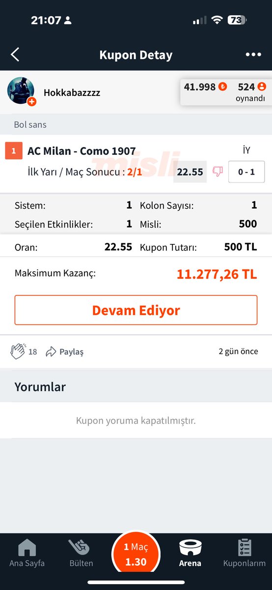 Let this bet win, please.

#htft