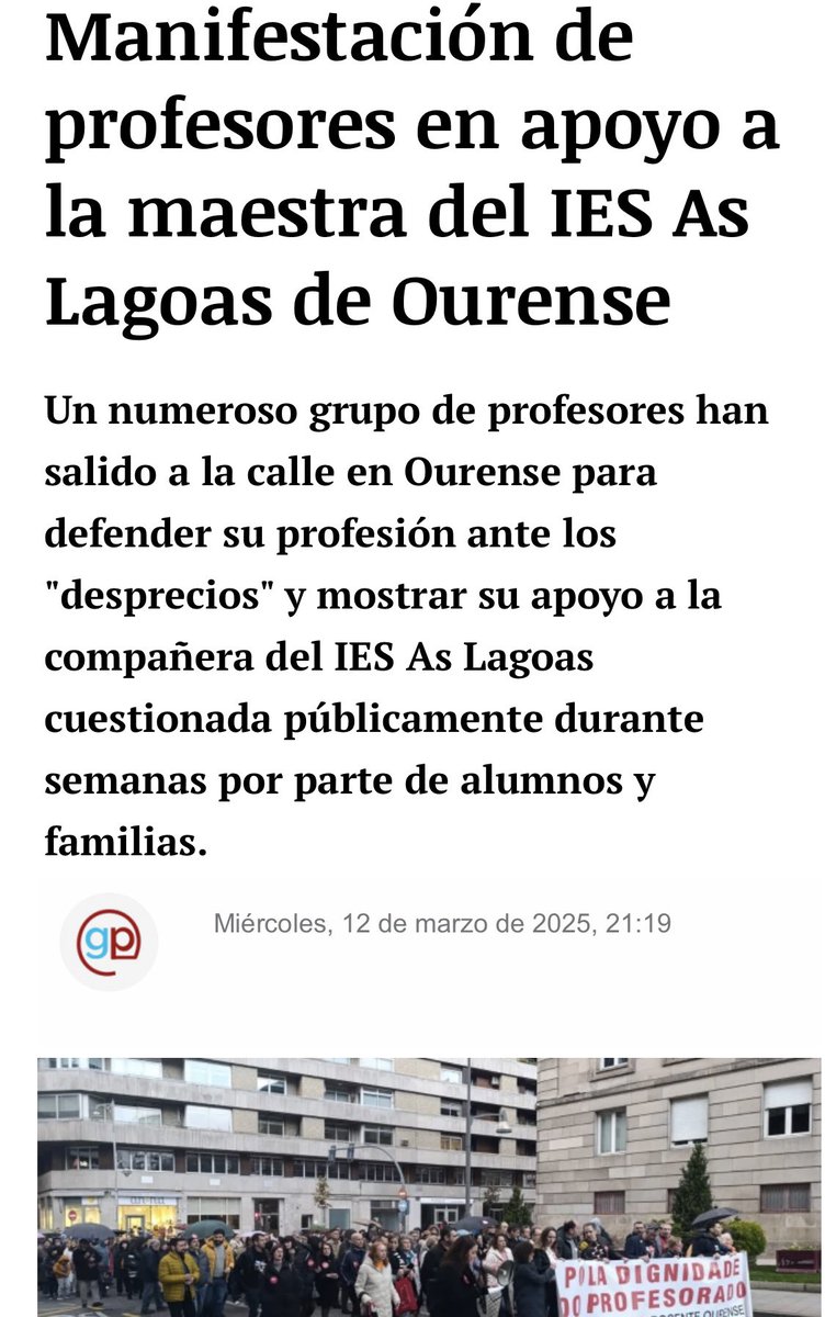 ¿Hasta cuándo tenemos que soportar esto? 
A padres no les parece bien la nota de sus hijos y deciden actuar contra la profesora: la desprestigian, presionan e incluso la acosan. Esta docente se tiene que dar la baja y ¿qué hacen los padres? Celebrar, han conseguido su objetivo 👇
