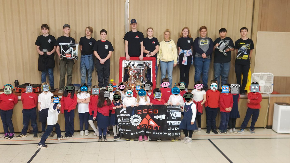 Skynet_Robotics's tweet image. Skynet went to Cascade Heights with Gearburners (our schools middle school robotics team) last year to show off our robots. It was great to get to see all the smiles from the kids. We also received heart warming letters from the kiddos a few weeks later.