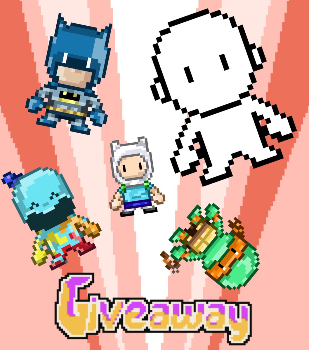 Gabrielgabgab || open commissions 👌 (@gabrielgaabgab) on Twitter photo 🚨GIVEAWAY🚨
Hi, I'm giving away 5 chibi pixelarts of the remaining characters.
To Enter:
💙- Follow Me: <a href="/Gabrielgaabgab/">Gabrielgabgab || open commissions 👌</a>
♥️- Like + RT this post
💚- Tag a friend (+1 point )
The 5 winners will be announced on March 22 th! GOOD LUCK! #pixelart #GIVEAWAY 🚨GIVEAWAY🚨
Hi, I'm giving away 5 chibi pixelarts of the remaining characters.
To Enter:
💙- Follow Me: <a href="/Gabrielgaabgab/">Gabrielgabgab || open commissions 👌</a>
♥️- Like + RT this post
💚- Tag a friend (+1 point )
The 5 winners will be announced on March 22 th! GOOD LUCK! #pixelart #GIVEAWAY