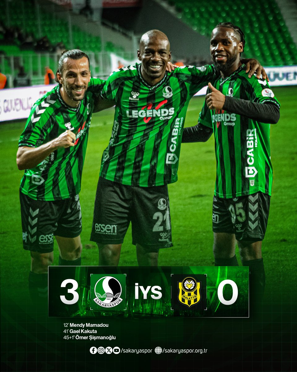 Sakaryaspor's tweet photo. İlk yarı sonucu | Sakaryaspor 3-0 Yeni Malatyaspor
#SAKvYMS https://t.co/hpOtMVzdXX