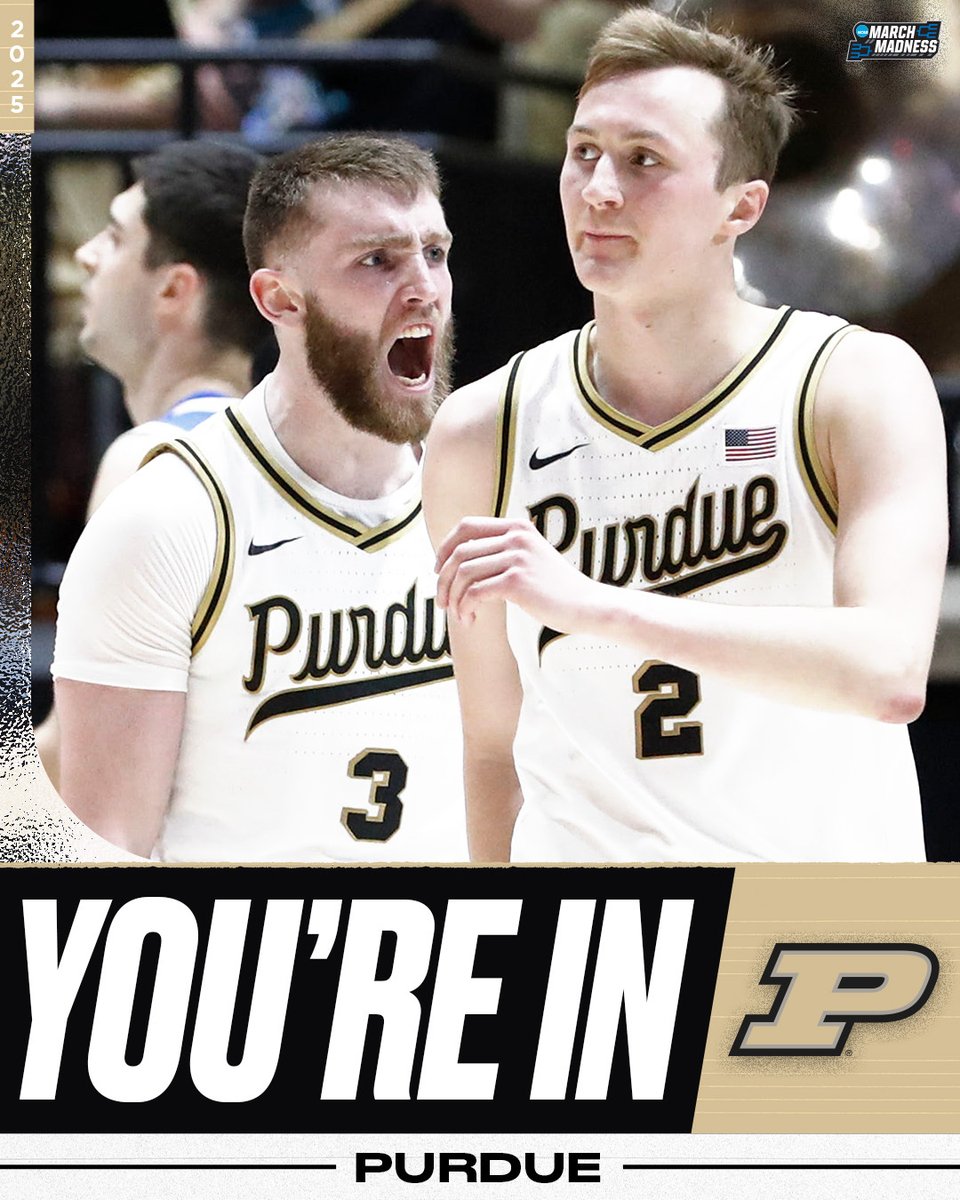 Purdue is DANCING! 
 
#MarchMadness <a href="/BoilerBall/">Purdue Men's Basketball</a>