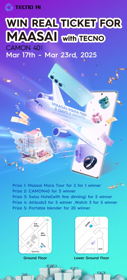 IceTrev's tweet photo. The tecno Camon 40 series experience keeps getting better, join the Tecno Kenya team from March 17th-March 23rd for the launch at Sarit center with lots of fun and activities na unaeza angukia trips,dinner and gifts,hii nayo isikupite
#TecnoCamon40Kenya
#Camon40series
#NeverBlur https://t.co/G7H7d5F8G4