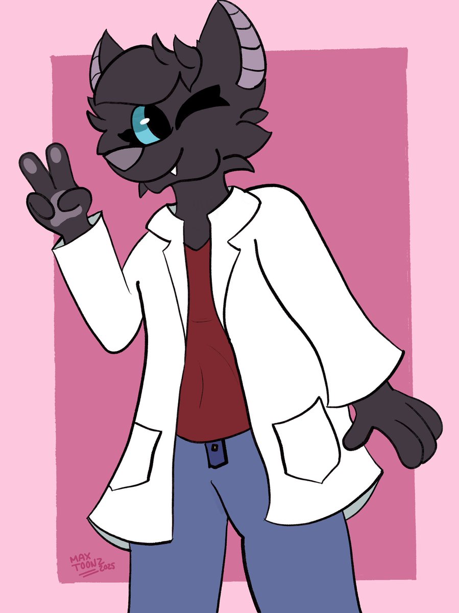StylesToonz's tweet photo. Un murciélago científico 🥼🦇 
Un pequeño experimento en una nueva app de dibujo espero les guste ^^

(Para la racha✨🔥)

#furry #furryartwork #furryartist #furryarts #furrygirl #cartoon #Cartoons #dibujodigital #DigitalArtist #artwork #dibujos https://t.co/5jpDmYP3NC