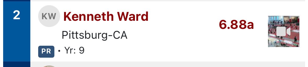 kennethward_2's tweet image. had a great time at new balance indoor nationals placed 2nd overall in the 60 meter with a 6.88 AGTG @makers_beast @edargan4 @2Ddavis