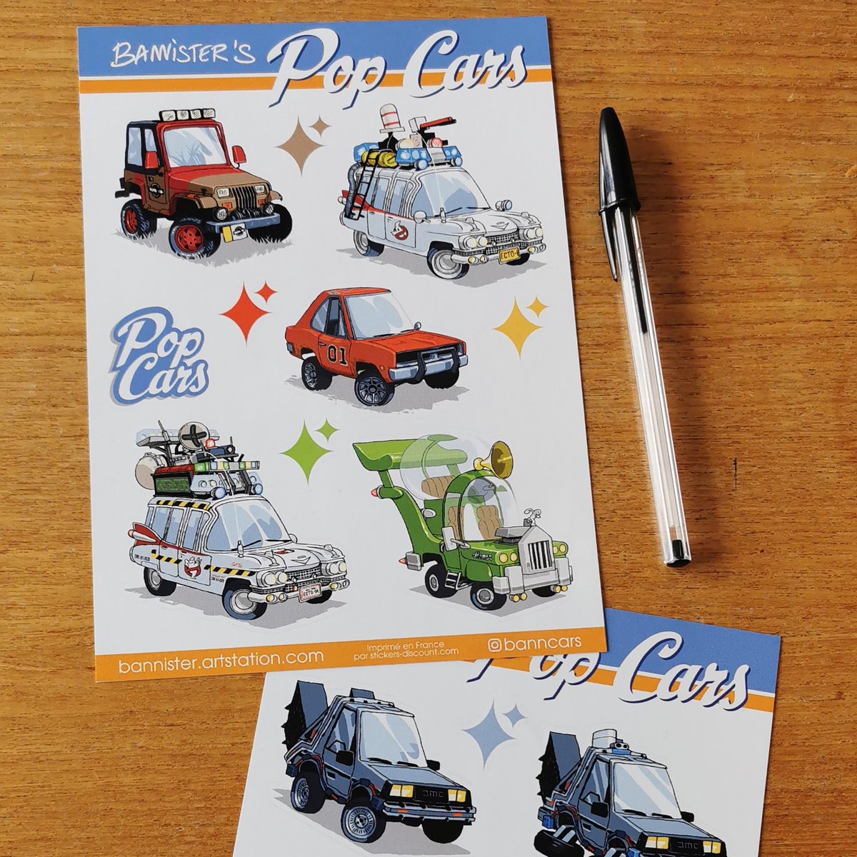 bannister01's tweet photo. J'ai fait deux planches de stickers format A5. Elles seront vendues sur ma table durant le festival "Sevrier BD" (à côté d'Annecy), les 29 et 30 mars prochain.
Passez donc !
#banncars #stickers #stickersheet #cars #cartooncars #cartooncar #moviecars #tvcars #popcars https://t.co/ZVaSaNh0en