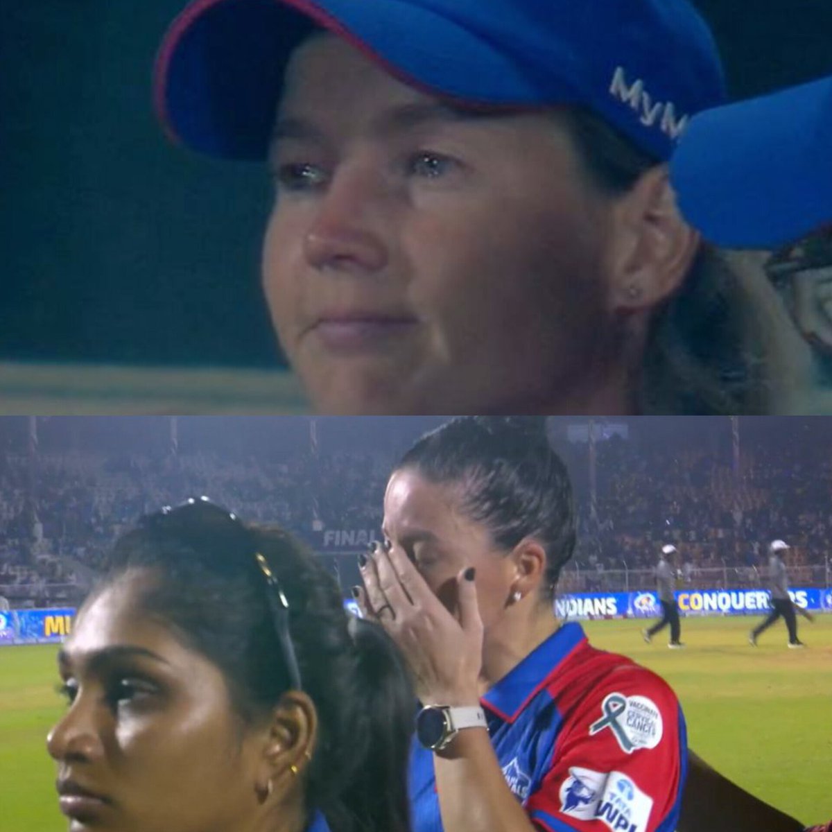 alwysports's tweet image. Don't cry girls 💔It's okay 🥹

#Kapp you r the superstar of today🥰
I knew your pain From SA 's view 💔

#MegLanning won everything for Australia 🦘 
But fails here 🙂‍↔️

Chinup and come back stronger 🤙 

#WPL #WPL2025
#MIWvDCW #DelhiCapitals