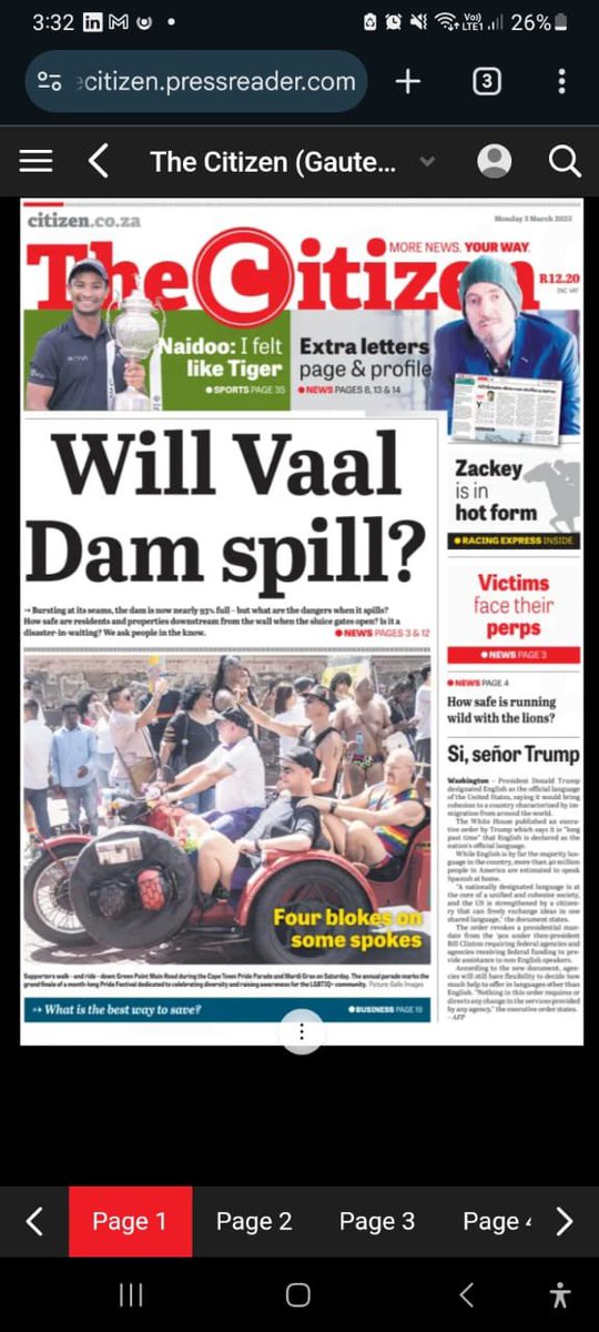 Made the front page