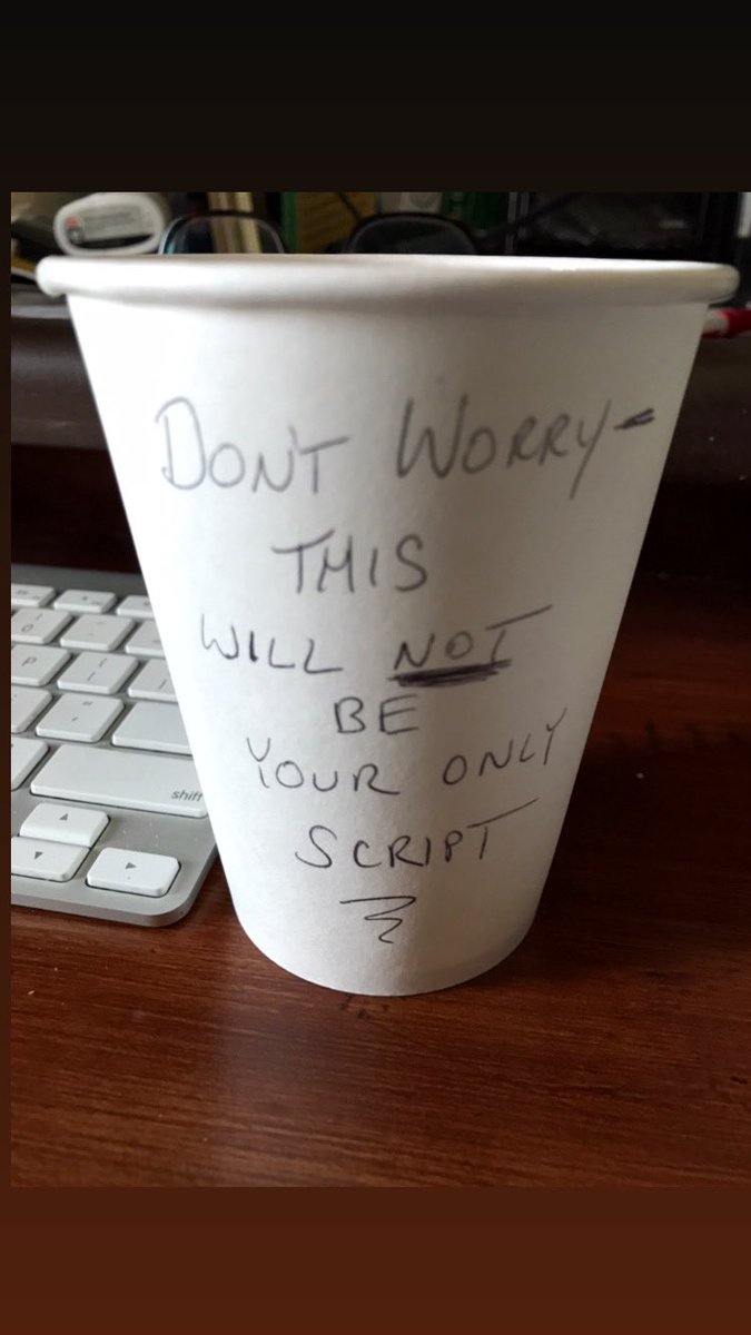 Screenwriting survival tip for today…