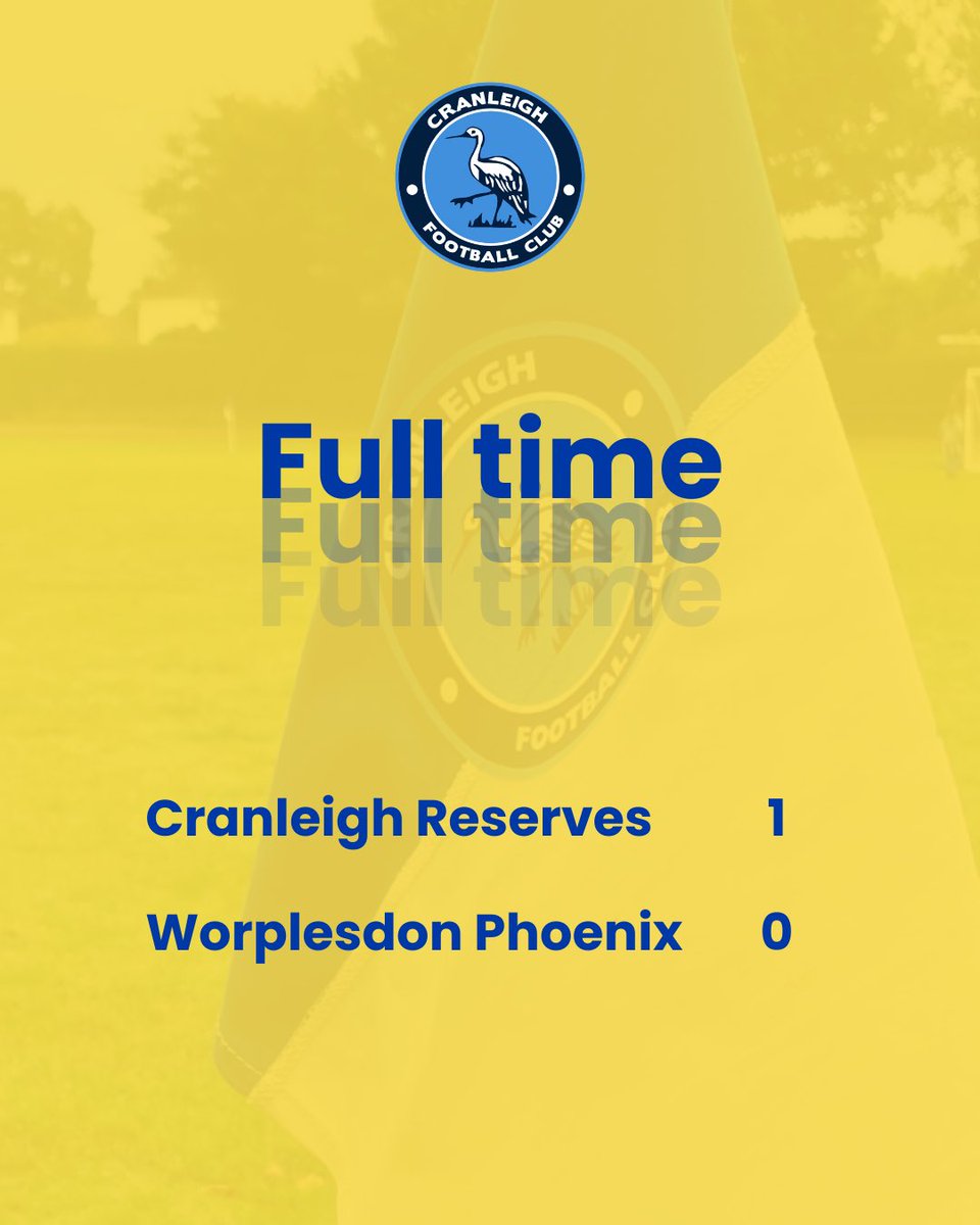 Scenes! Cranleigh Reserves make it to the final of the Reserves Challenge Cup! Come on you Cranes! 🔵⚪️🏗️
