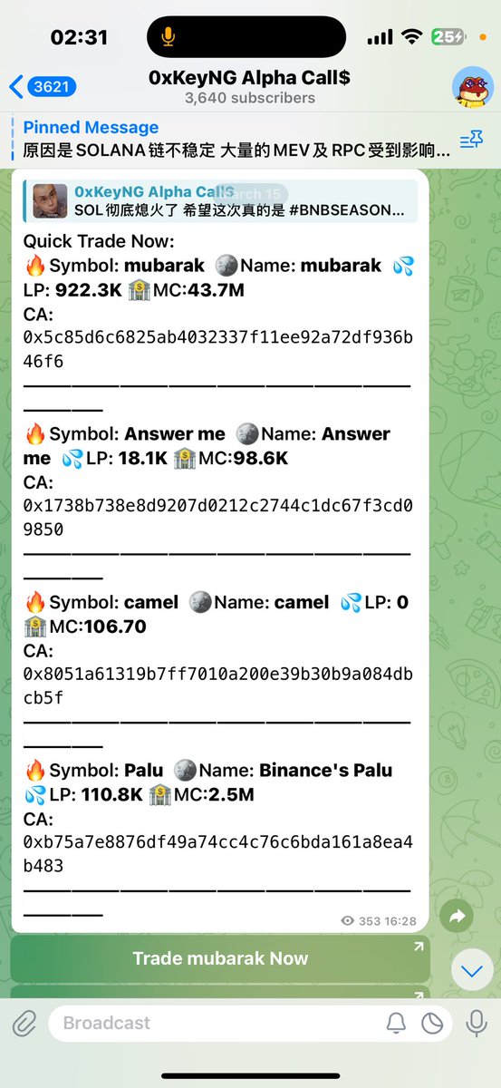 btc_789's tweet image. #Answerme

CZ回复了
彩票仓10X！！！

0x1738b738e8d9207d0212c2744c1dc67f3cd09850

全链自动防夹机器人
t.me/PinkPunkTradin…