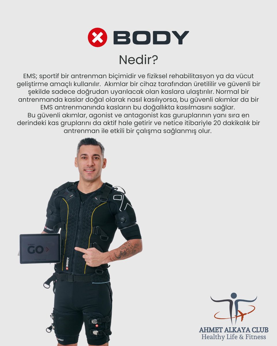 ahmet5alkaya's tweet photo. 🚀🔥XBody nedir?
#AhmetAlkaya #xbodytraining #ems #xbody #zayıflama #kiloverme #fitness #yağyakma https://t.co/T32pb8sudQ