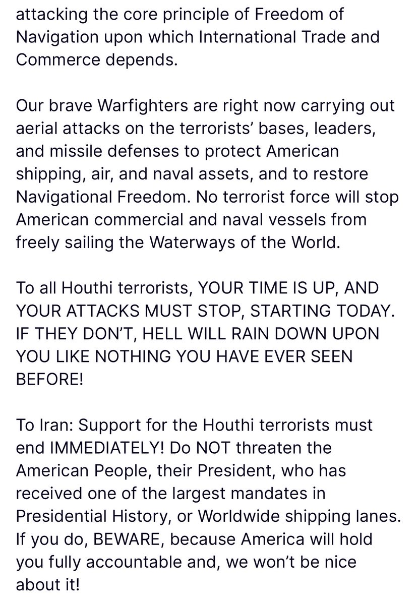 🚨NEW Statement from President Trump: