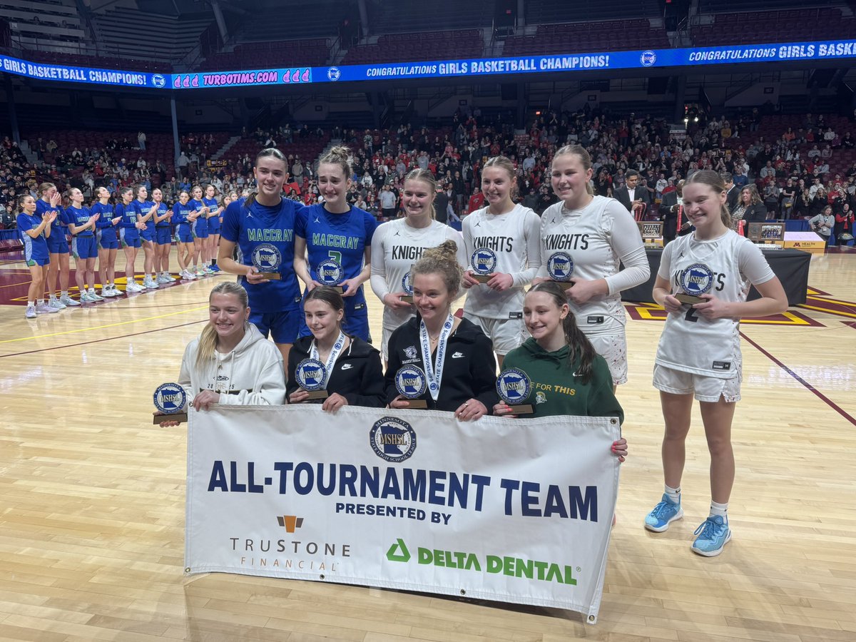 Minnesota State High School League (@mshsl) on Twitter photo Meet the <a href="/TruStoneFCU/">TruStone Financial</a> and <a href="/DeltaDental/">Delta Dental Plans Association</a> Girls Basketball Class A All-Tournament Team for 2025. Meet the <a href="/TruStoneFCU/">TruStone Financial</a> and <a href="/DeltaDental/">Delta Dental Plans Association</a> Girls Basketball Class A All-Tournament Team for 2025.