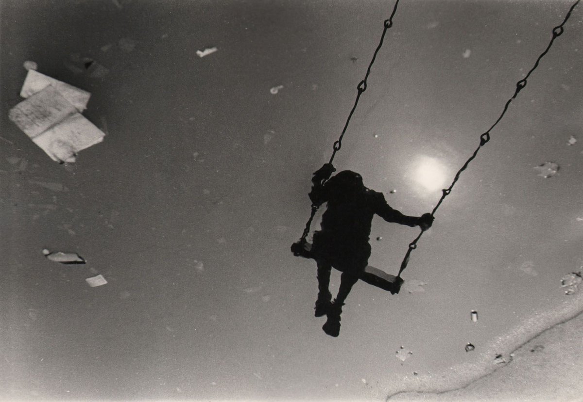 EAST 12TH STREET PARK, NYC (BOY ON SWING), Beuford Smith, 1968