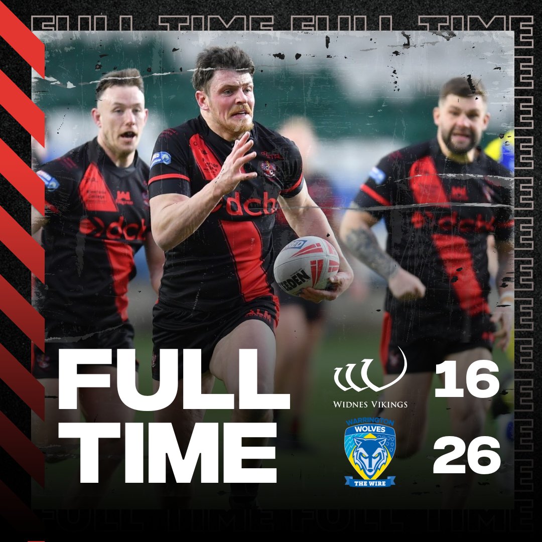FT | The Vikings bow out of the Challenge Cup but do so with their heads held high after a valiant display against the Wire 🖤❤️

#VikingsForevermore | 📸 <a href="/rlpix/">RLPIX</a>