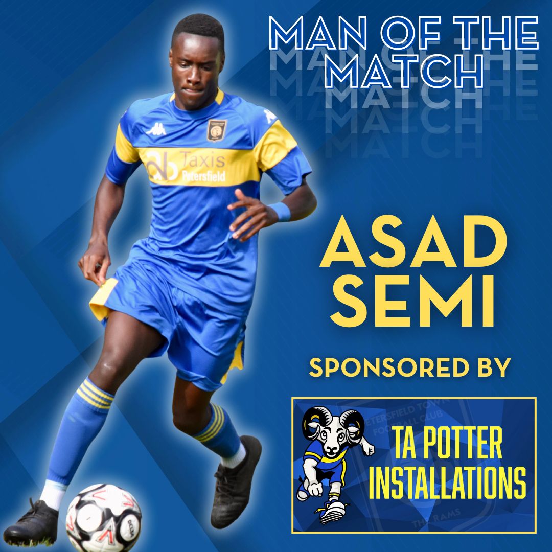 🏅| 𝙈𝘼𝙉 𝙊𝙁 𝙏𝙃𝙀 𝙈𝘼𝙏𝘾𝙃 

Asad Semi has been awarded ‘Man of the Match’ for his performance is this afternoon’s win at home vs Little Common.

Asad is sponsored by TA Potter Installations.

#UpTheRams