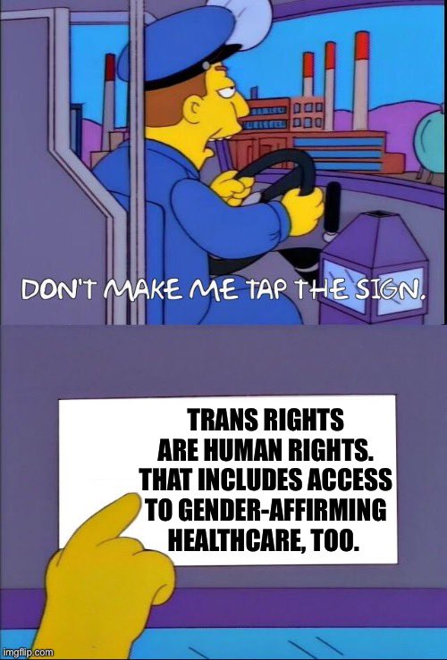 Ahem, friendly reminder. There is no LGB without the T, period. 🏳️‍⚧️