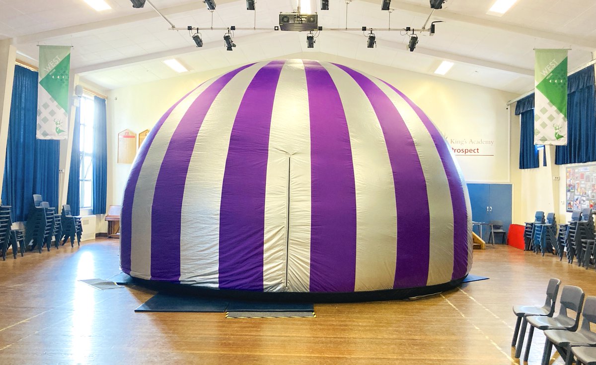 Over 2 days, 310 <a href="/kaprospect/">King’s Academy Prospect</a> Year 7 pupils and 250 Year 5 students (from five different schools), enjoyed a 7m digital planetarium experience. Thank you King’s Academy Prospect for a lovely visit 🚀 #EduTwitter #ukedchat #educhat #nqtchat #ntchat #ks3 #ks4 #edteach #ukeducation