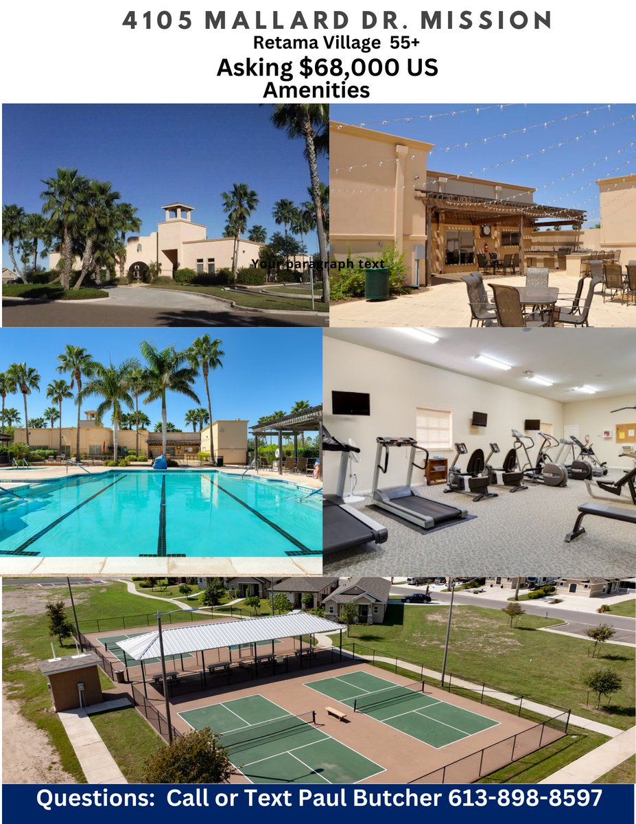 PaulButcherAveN's tweet photo. Hey #Florida, are you sick of #HurricaneSeason .  Come to #Texas  #wintertexans #snowbirds #openhouse at the nicest #Resort in #Mission #Texas  March 16, 2 to 4 pm  Own deeded #RV lot with furnished coach house and enjoy the beautiful amenities.  Way cheaper than #Florida https://t.co/L7jGMtB9gx