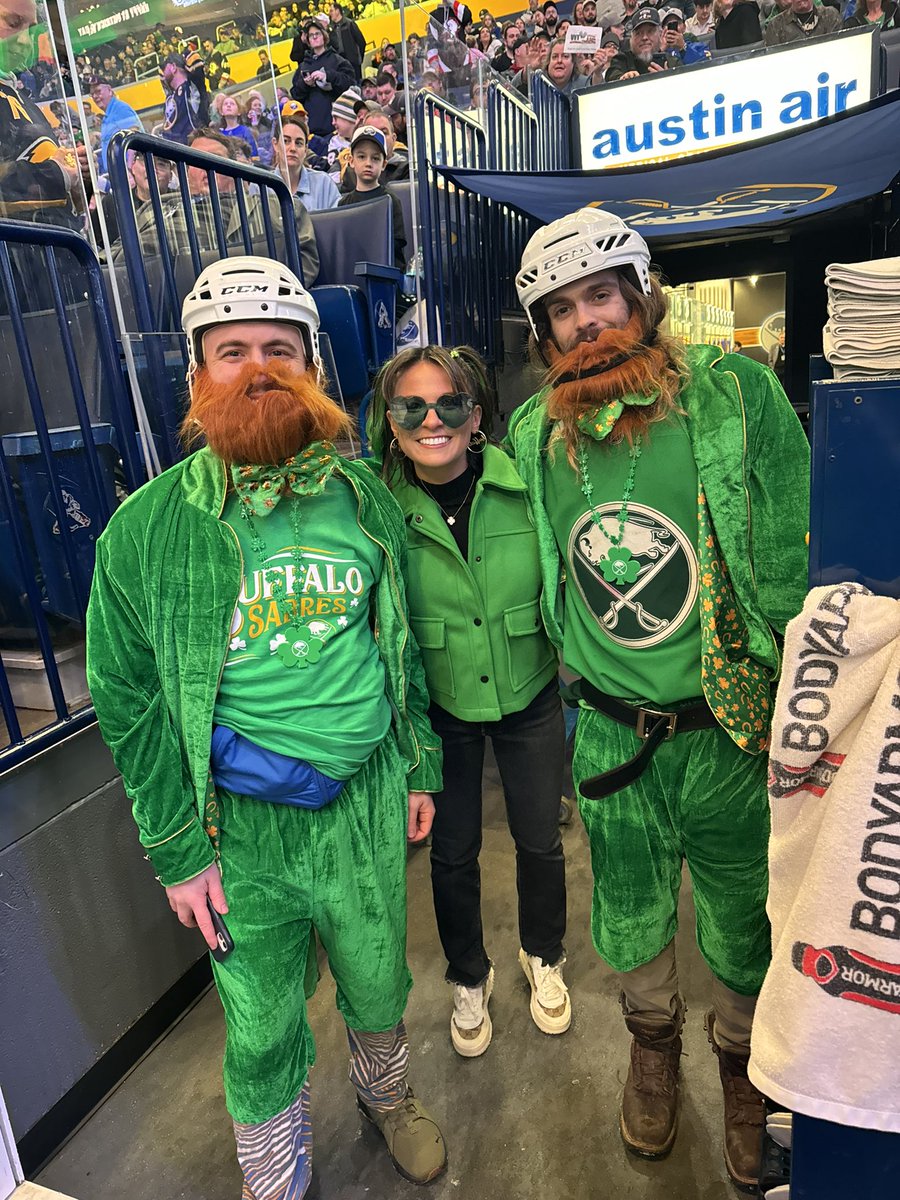 It's the Luck of the Irish <a href="/KeyBankCtr/">KeyBank Center</a>! 

These <a href="/BuffaloSabres/">Buffalo Sabres</a> fans are ready to partayyyy! 💚