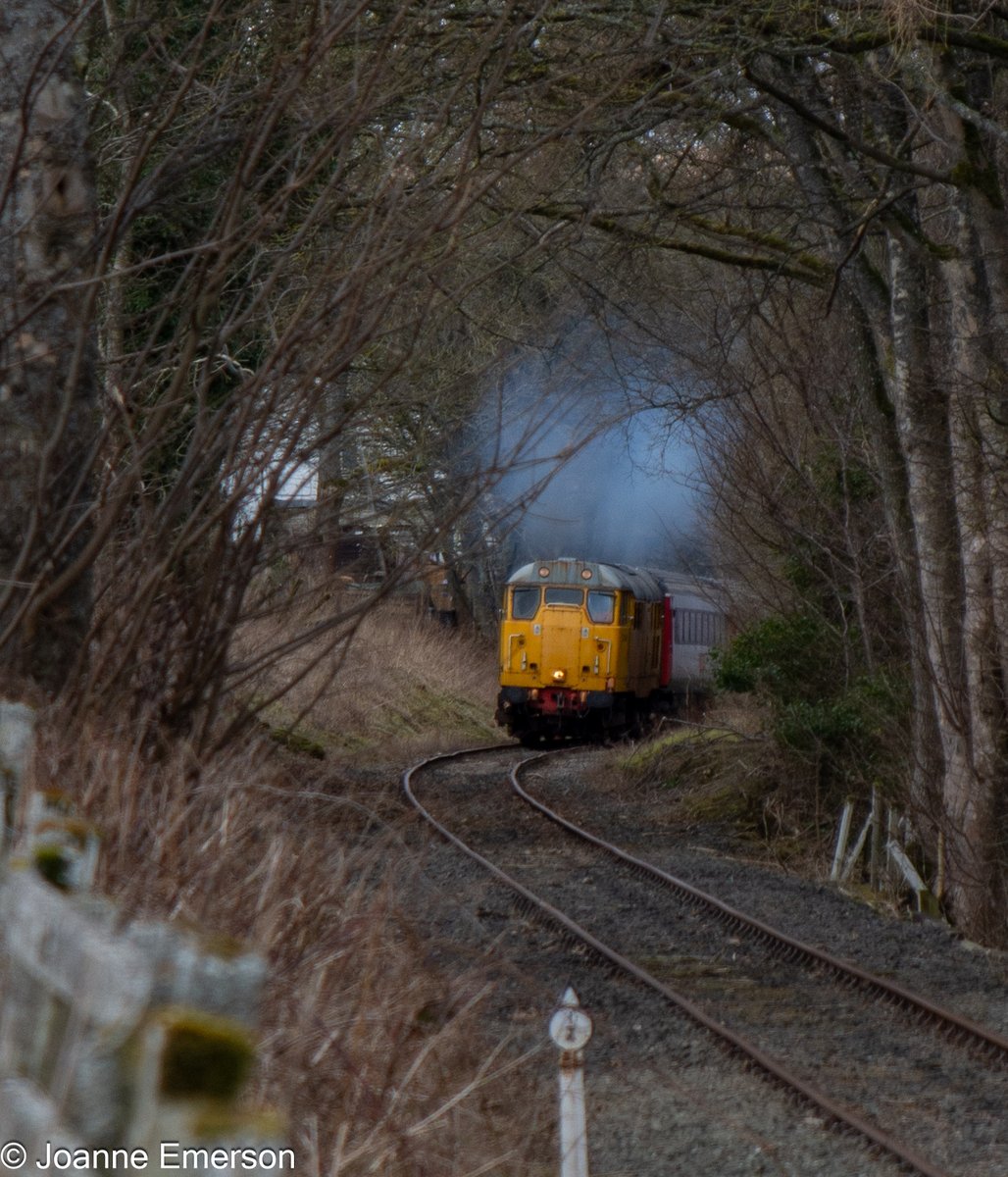 Joanne Emerson (@remenos) on Twitter photo 31465 leads <a href="/RailwayTrust/">WeardaleRailwayTrust</a> Weardale Railway private charter ECS around past Parson Byers Farm as it leaves Stanhope with plenty of clag for Bishop Auckland West, Saturday 15 March 2025 #femalerailwayphotographer #class31 #heritagerailways #weardale 31465 leads <a href="/RailwayTrust/">WeardaleRailwayTrust</a> Weardale Railway private charter ECS around past Parson Byers Farm as it leaves Stanhope with plenty of clag for Bishop Auckland West, Saturday 15 March 2025 #femalerailwayphotographer #class31 #heritagerailways #weardale