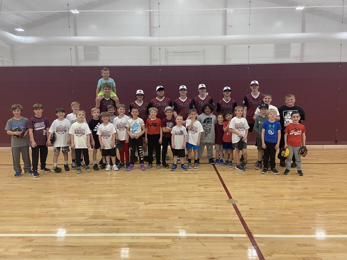 Future Warrior Baseball players! Great youth camp this morning. #family #wdpride