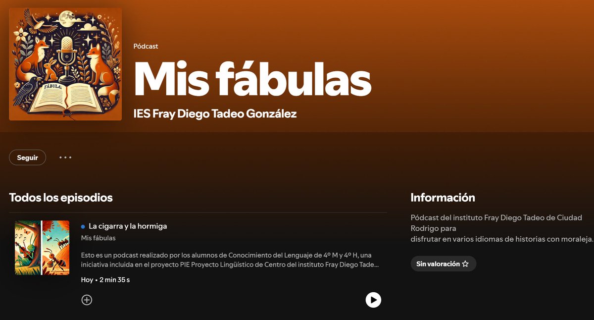 carloseducacyl's tweet photo. Como parte del #PIEPLC, en el IES Fray Diego Tadeo González ya estamos publicando los primeros pódcasts realizados por los alumnos, ya disponibles en Spotify e Ivoox. https://t.co/Fr1NtwVTdZ