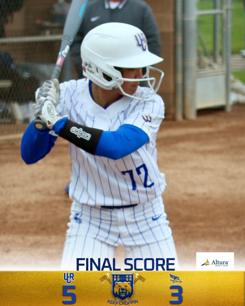 UCRSoftball's tweet photo. FINAL, The Highlanders top Bakersfield today 5-3. That completes the three game series sweep. Next up for UCR is UCSD. #GoHighlanders @UCR_Athletics https://t.co/7dhciie1Ba