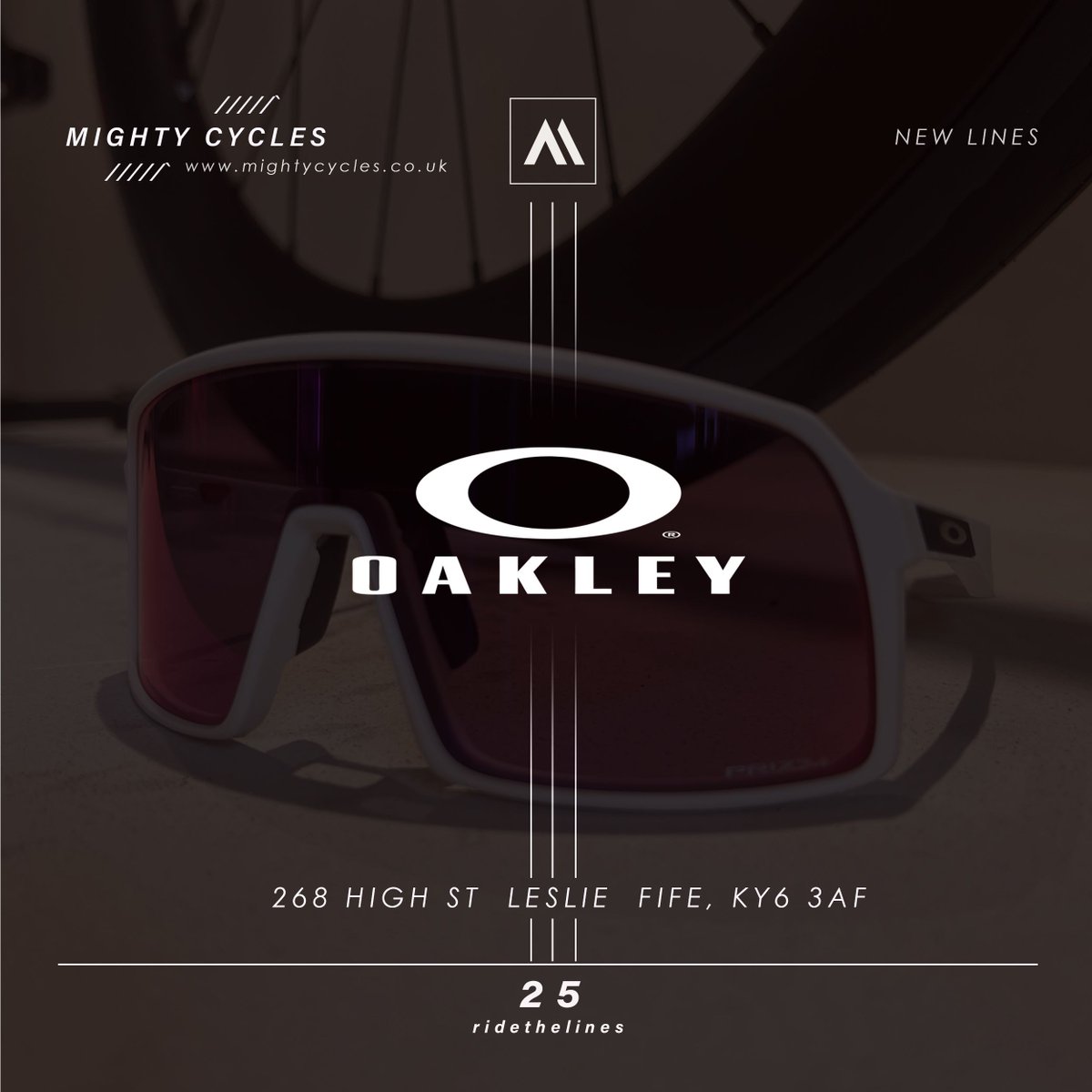 CyclesMighty's tweet photo. 🔥 🔥 The Sun Is Out / Get your Oakley's @ Mighty🔥 🔥 

#mightycyclesfife #oakleyglasses  #cyclists #road cyclists #cyclescotland #cyclefife #RoadCycling, #FifeCycling, #GlenrothesCyclists, #FalklandCycling, #KinrossRiders, #ScottishCyclists, #CyclingCommunity, #BikeLifeScotland https://t.co/yZZuAHCWUC