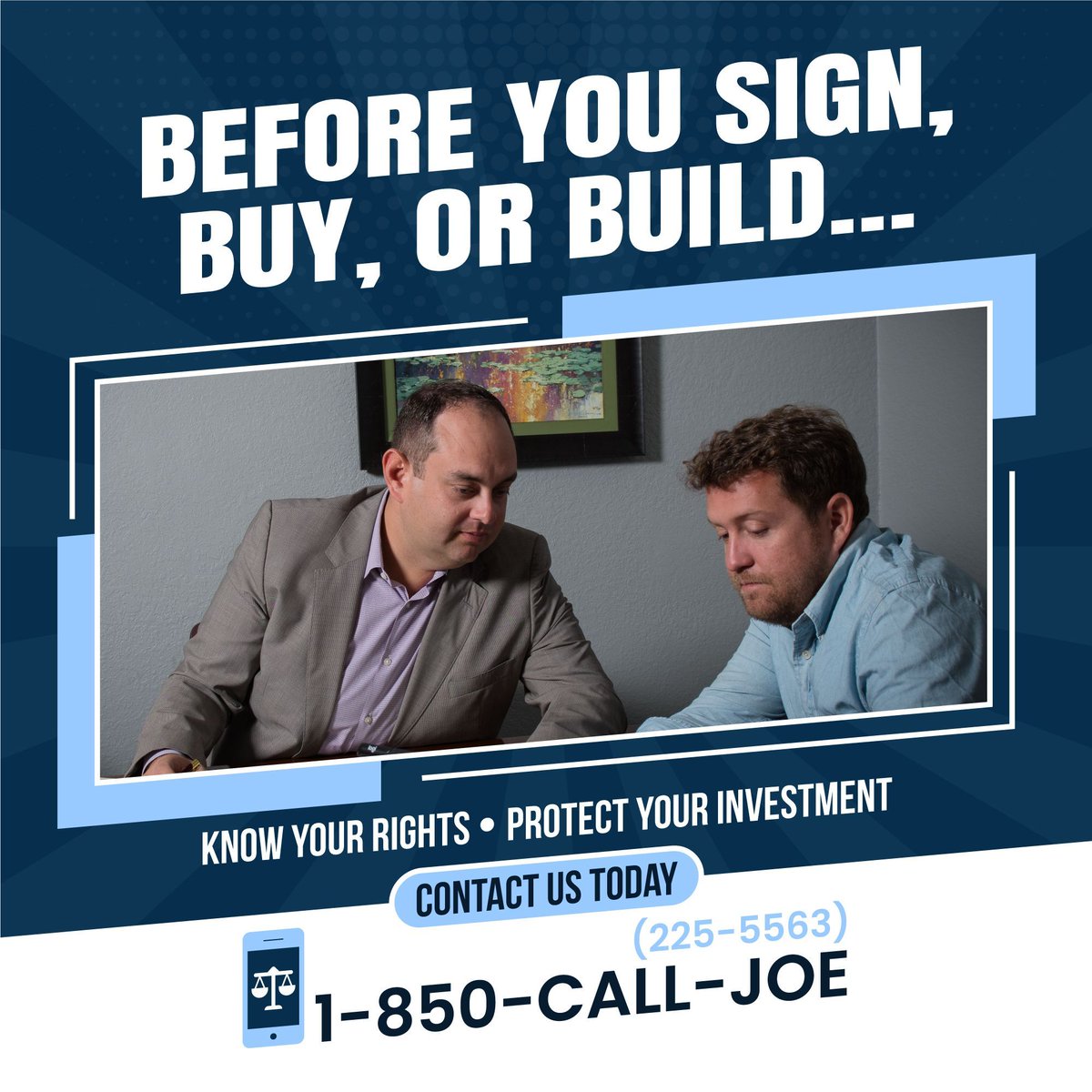 850calljoe's tweet photo. Think your commercial lease or property purchase is solid? Think again.  

A single overlooked clause could cost you BIG. Before making your next real estate or business move, let’s make sure your deal is bulletproof. 📲 850-225-5563 

#850CallJoe https://t.co/yQrK6RX8gr