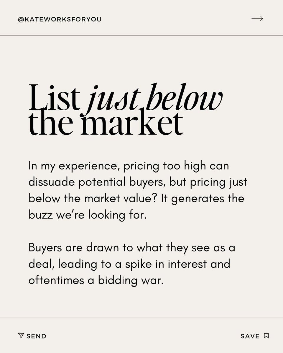 KateWorksForYou's tweet image. My secret for getting you the most offers on your home?⁠
⁠
List just below the market.⁠
⁠

But there's more...⁠
⁠
⁠
⁠
⁠
#longislandrealestate #longisland #movetolongisland #longislandhomes #longislandrealtor #suffolk #suffolkcounty #realestatelife #realtorsofinsta