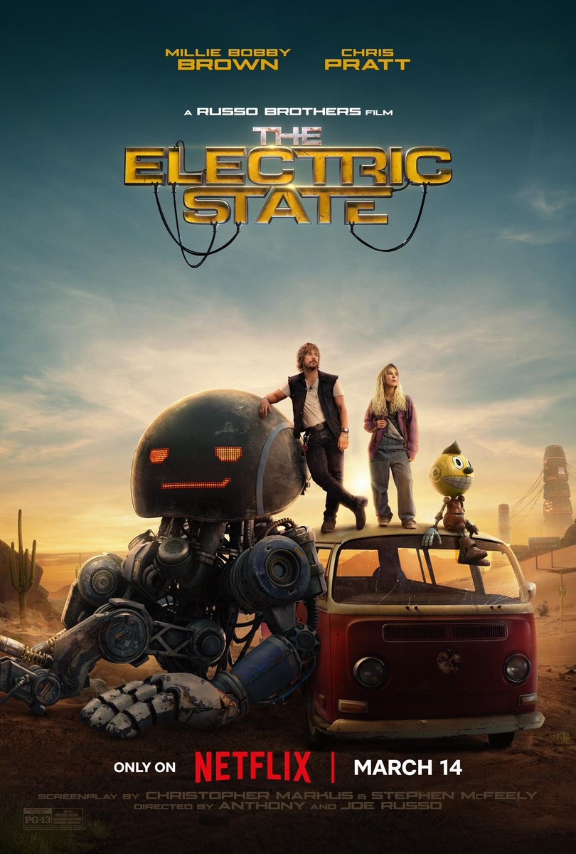 sir_top_and_hat's tweet image. Family film night - The Electric State I do enjoy some futuristic fantasy 😎

Easy tea on are laps &amp;amp; kick back &amp;amp; relax 😌

What&apos;s your evening shaping up like you lovely lot?

(I do a lot of gaming earlier - not before I cut the lawn tho 😉😅)

Have a smashing weekend 🤟 #Netfix