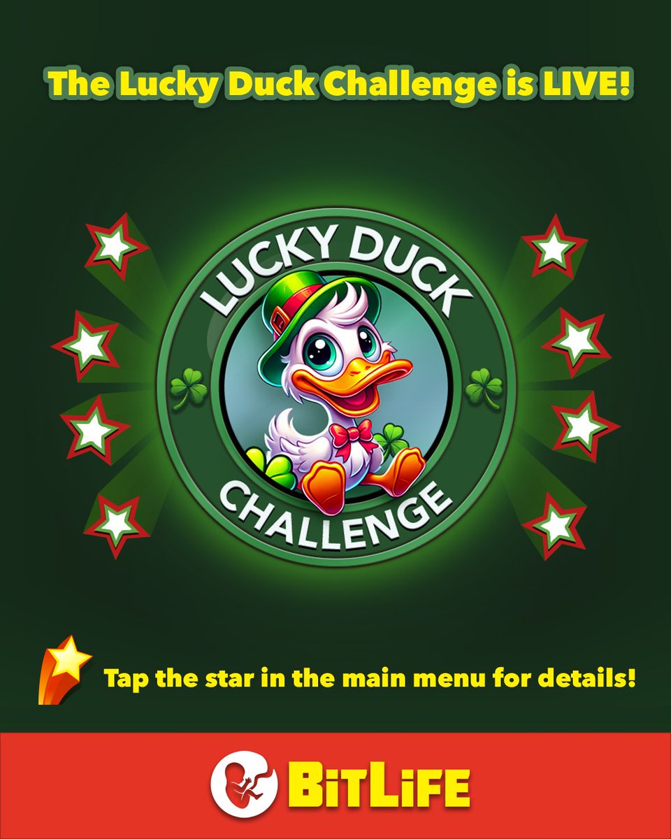 BitLifeApp's tweet photo. They should just call you Scrooge McDuck! The Lucky Duck Challenge is LIVE! π¦ #BitLifeChallenge https://t.co/3je9naiDjF