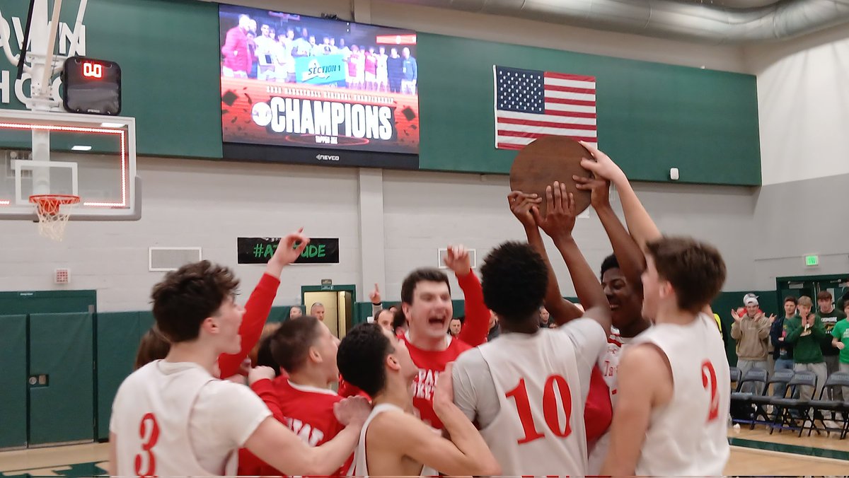 rayteodora1's tweet photo. @NYSPHSAA @ryegbball @NyMetroScout @MaxPreps @nysswa @SecOneAthletics @RyeAthletics @AlMercado8 @TZhoops @NYS_Basketball @LIBLITZ @VarsityMedia @eliovelez @TZeeAthletics @XavierLeveille7 Tappan Zee SURVIVES to play another day! 
🚨FINAL:
@TZhoops 44
Baldwin 38
The Dutchmen are Regional FINALS Champions! 
With the win, @TZeeAthletics is headed to Binghamton for the @NYSPHSAA Class AA Semifinals on Thursday 3/20 2:30 PM vs IV Binghamton who beat Lourdes 70-63! https://t.co/joB31HfJzK