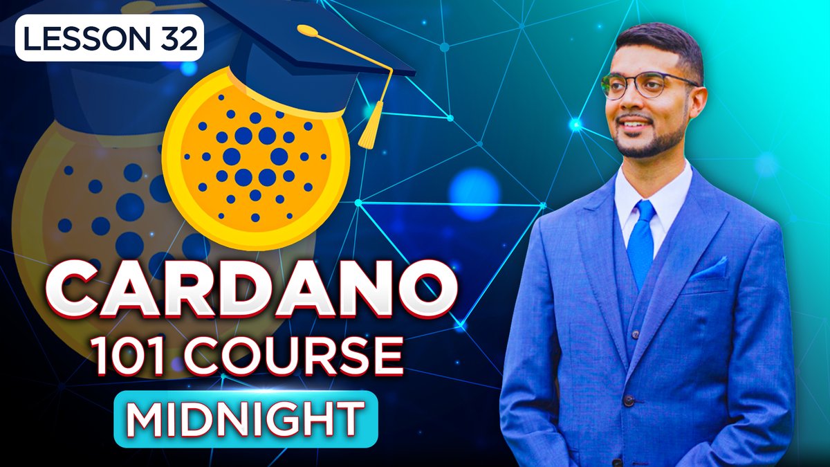 Private transactions are possible on blockchain with zero-knowledge proofs.

In lesson 32, we'll cover Midnight! The privacy-focused blockchain built by IOG that will give #Cardano holders an additional incentive for holding $ADA

✅ Please be sure to LIKE and SHARE to help