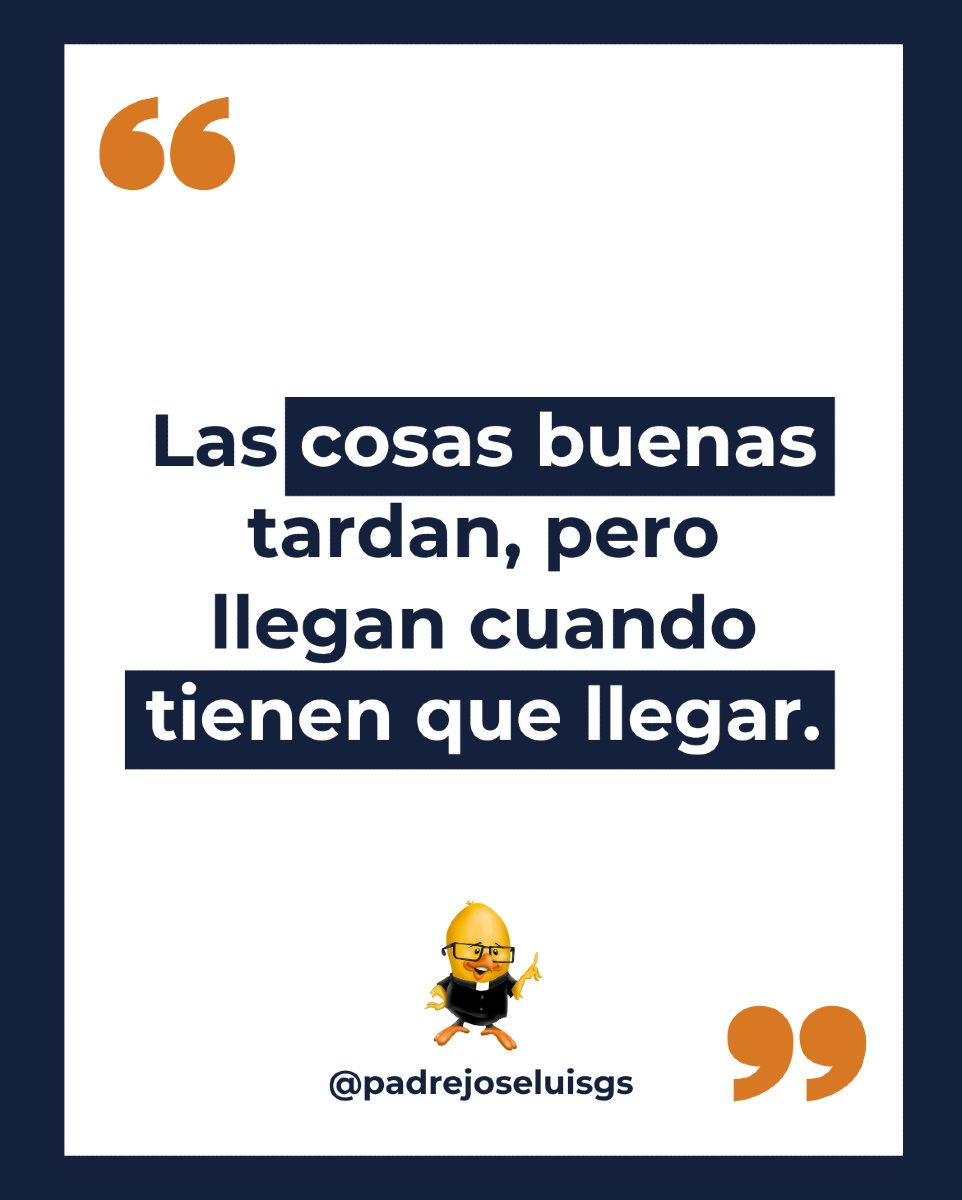 PadreJoseLuisGS's tweet photo. Confía en los tiempos de Dios. Lo que es para ti, llegará en el momento exacto. ⏳✨
#TiempoPerfecto #DiosSiempreLlega #padrepollo https://t.co/gkSkr5CuC0