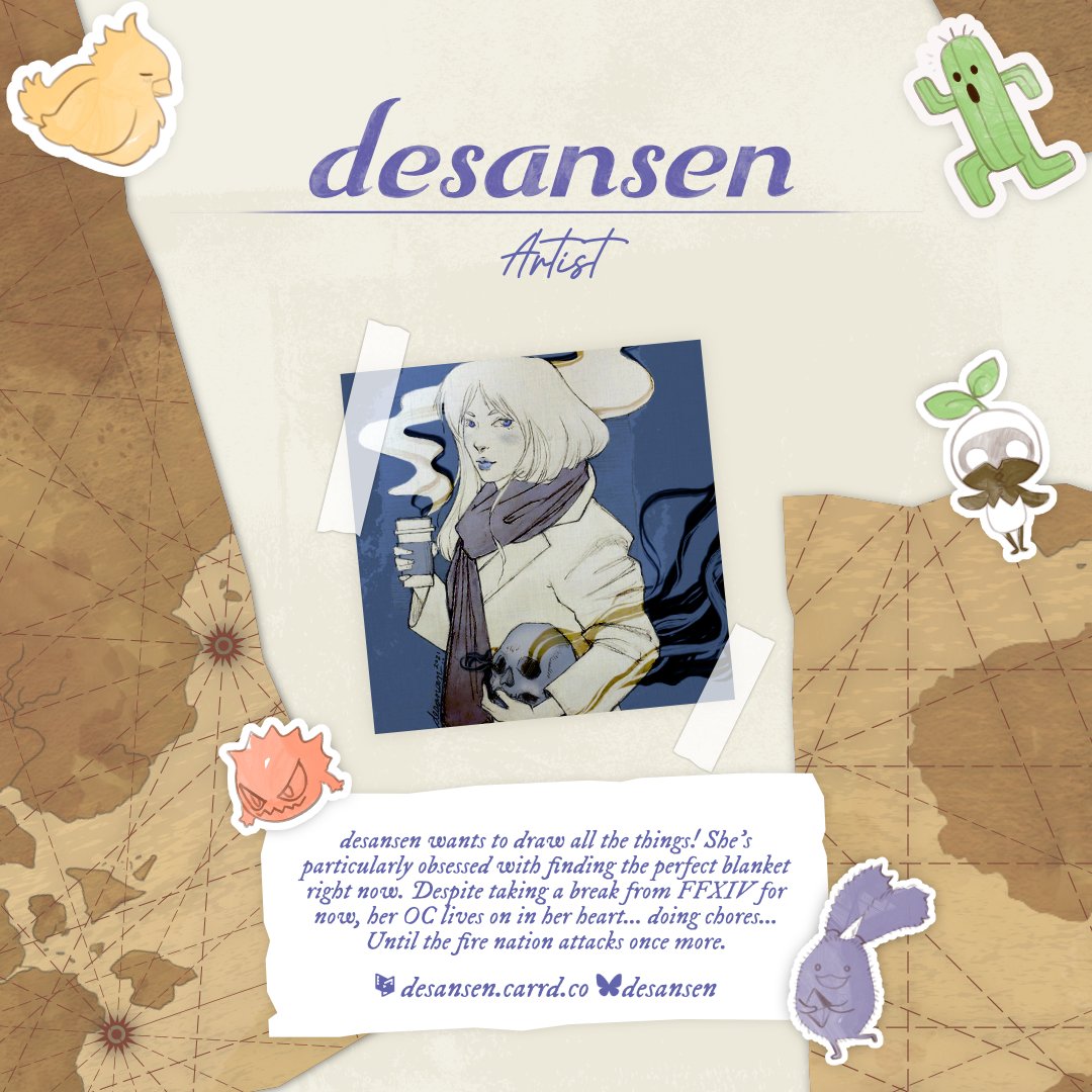 Daytodayffxiv's tweet image. Next up we have our wonderful artist desansen!!
Go show her some love!! 鉂わ笍