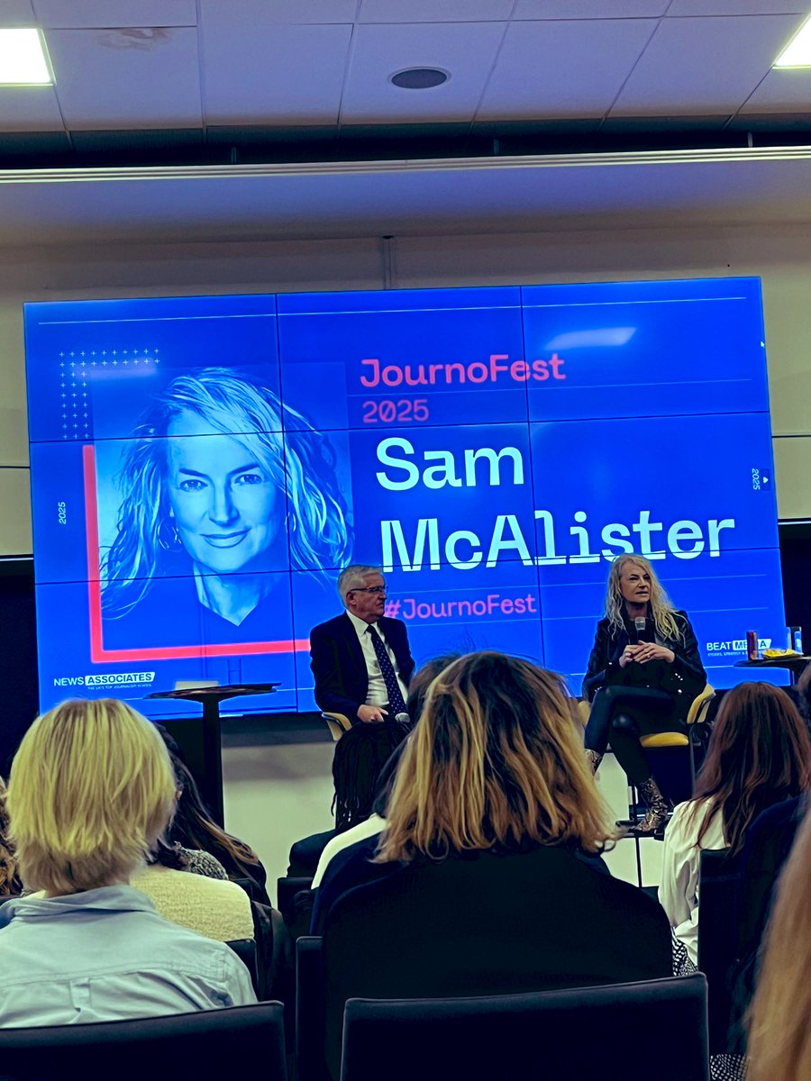 A great <a href="/NewsAssociates/">News Associates</a> #journofest listening to <a href="/SamMcAlister1/">Sam McAlister</a> <a href="/MirrorDarren/">Darren Lewis</a> <a href="/ScarletHowes/">Scarlet Howes</a> <a href="/eirianJprosser/">Eirian Prosser</a>