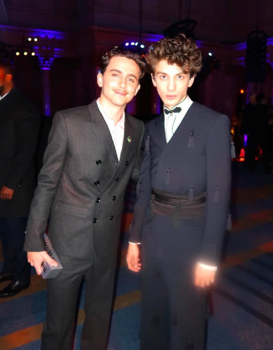 Timothée Chalamet and Mark Eydelshteyn