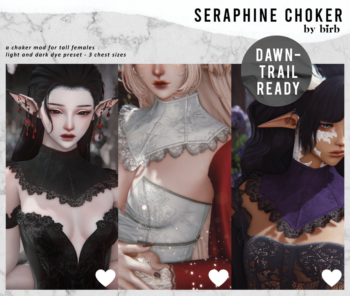 birbvanilla's tweet image. seraphine choker for tall females is out now! get it below ↓