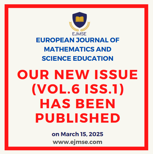 ejmse_'s tweet photo. We are pleased to announce that our latest issue (Vol.6 Iss.1) has been released (see https://t.co/OIewTOu52S
#journal #educationalscience #mathematicseducation #article #scienceeducation #educationalresearch #peerreviewed #submission #phd #academic #academicresearch #manuscript https://t.co/npY0va4MNy