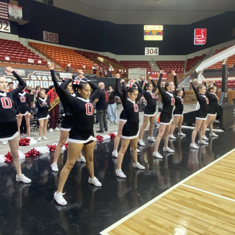 OHSActivities's tweet photo. Great BIG Shoutout to the OHS Cheer team for their outstanding energy and school spirit today at the 4A State 🏀 tournament! Way to cheer on the Cyclones Ladies👏🏻👏🏻👏🏻
#OHSCHEER📣 https://t.co/Tp4D6mJBUG