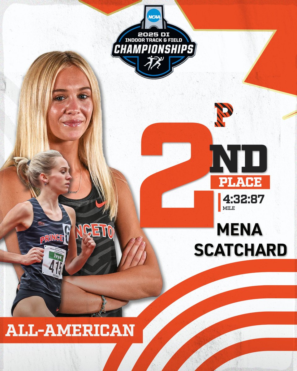 PrincetonTrack's tweet photo. National Runner-Up!

What a closing lap from Mena Scatchard to race her way to 2nd place in the mile!

#GoTigers https://t.co/vszCXaFpJu