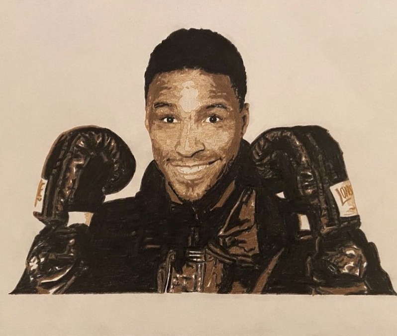 Happy 60th to Michael Watson. My pencil sketch, previously gifted to him.