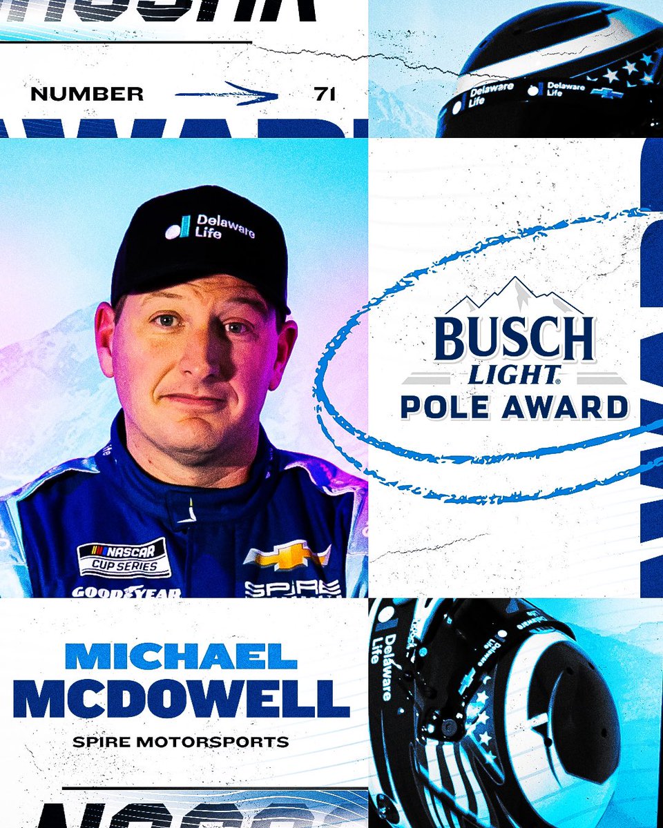 NASCAR (@nascar) on Twitter photo He got the top spot in #BuschLightPole qualifying!
<a href="/Mc_Driver/">Michael McDowell</a> will lead the field to green at Las Vegas. He got the top spot in #BuschLightPole qualifying!
<a href="/Mc_Driver/">Michael McDowell</a> will lead the field to green at Las Vegas.