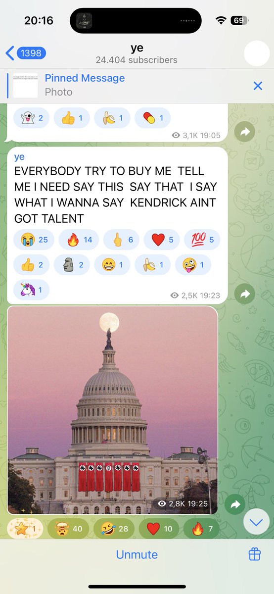xboeroe's tweet photo. now its 100% confirmed

IF this telegram channel is from Kanye West, then this is his coin

3rtBxzCmBKGwJRufpdCcmpnPsVi8LD1MdRc2wouwpump https://t.co/Ied4Ex1Asz